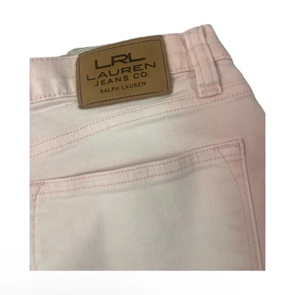 Lauren Jeans Co Ralph Lauren modern skinny jeans women’s size 6 ombré pink peach - Picture 5 of 7